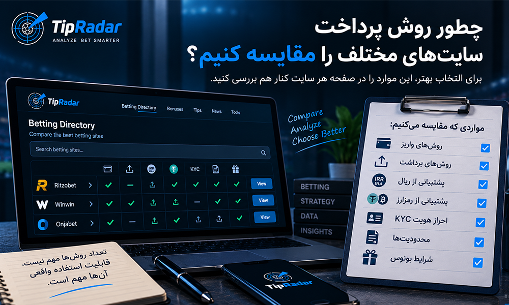 بررسی روش واریز و پرداخت در سایت های شرط بندی
