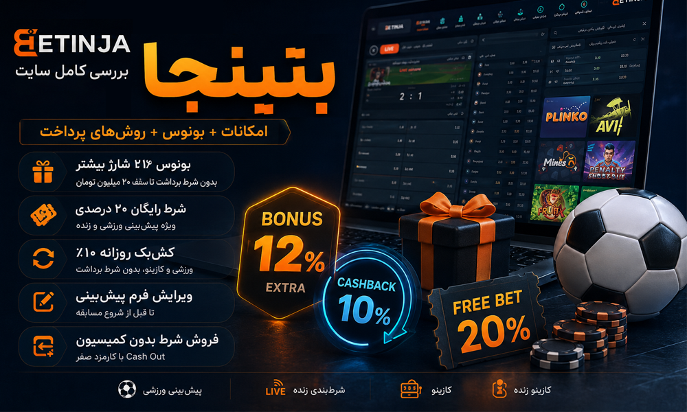 Betinjaپلتفرمی ترکیبی از پیش‌بینی ورزشی، شرط‌بندی زنده و کازینوی آنلاین